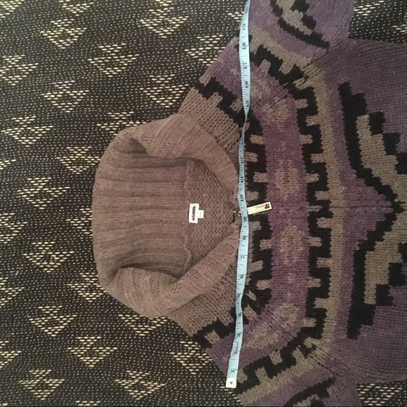 Kismet Zipper Sweater Purple Black Grey Size Med - Picture 7 of 11